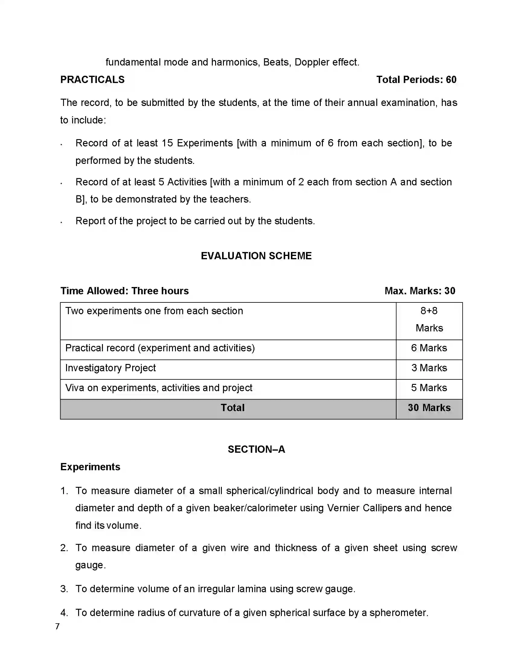 Bihar Board Class 12th 2020 Physics Syllabus 7